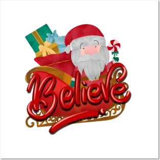 Believe in Santa Posters and Art